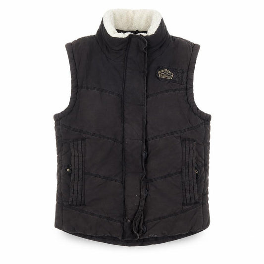 Superdry Women Brown L Bodywarmer Padded Waistcoat Outdoor Style