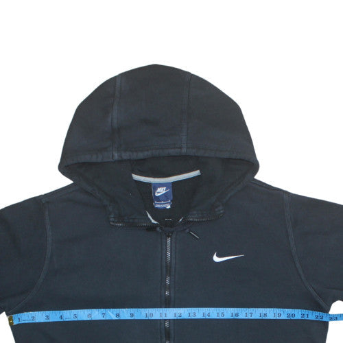 Nike Men's Black Full Zip Hoodie Size M Fleece Sweatshirt