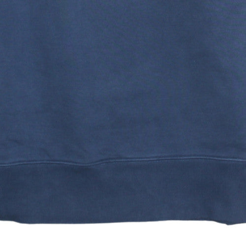 Tommy Jeans Mens Blue Large Crew Neck Sweatshirt Cotton Logo Classic