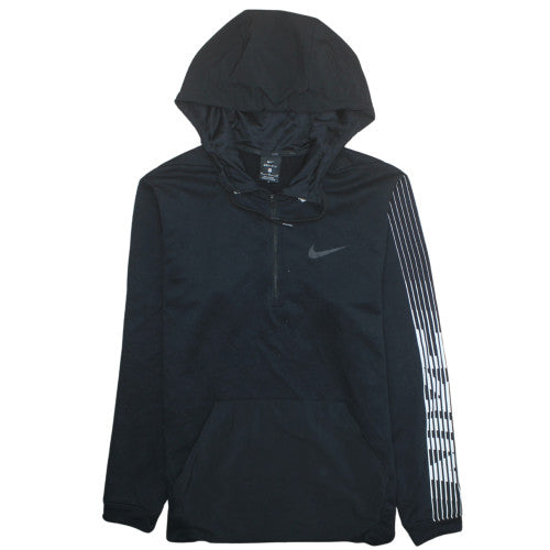 Nike Men's Black Dri-Fit 1/4 Zip Athletic Hoodie Size M