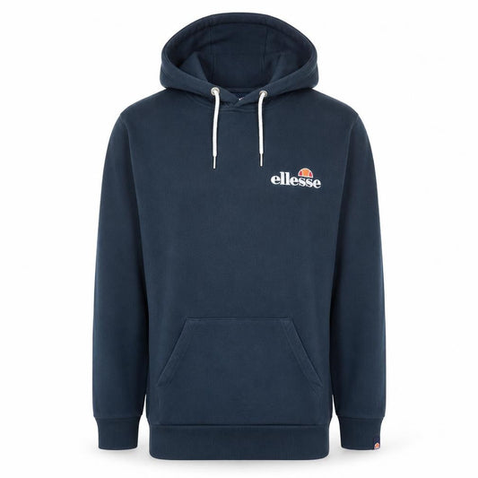 Ellesse Men's Blue Pullover Hoodie S Regular Fit Logo Fleece