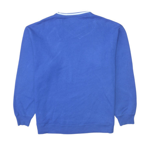 Hollister Women's Blue Pullover Sweatshirt S Los Angeles Graphic Cotton Blend