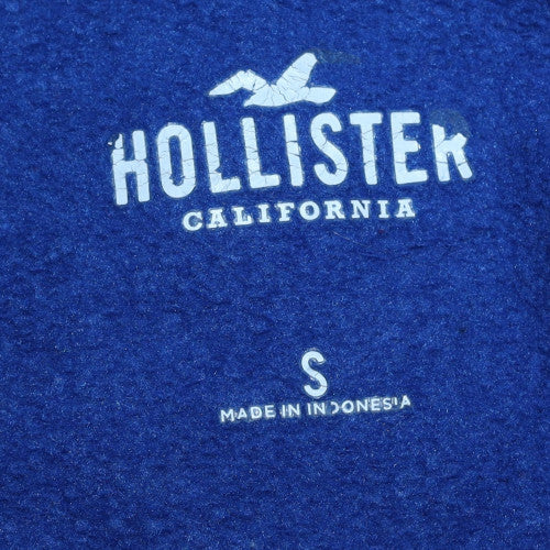 Hollister Women's Blue Pullover Sweatshirt S Los Angeles Graphic Cotton Blend