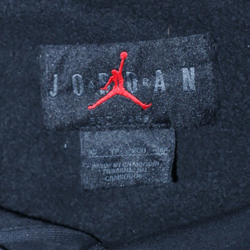 Jordan Men's Black Pullover Hoodie Size L Fleece Sportswear