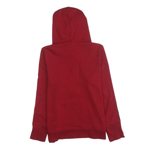 Tommy Hilfiger Men's Red Logo 1/2 Zip Hoodie Size L