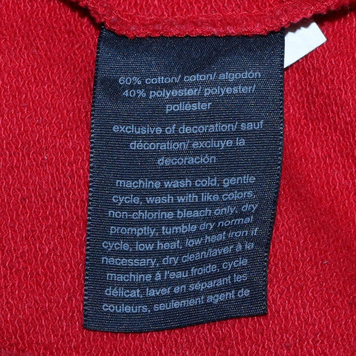 Tommy Hilfiger Men's Red Logo 1/2 Zip Hoodie Size L
