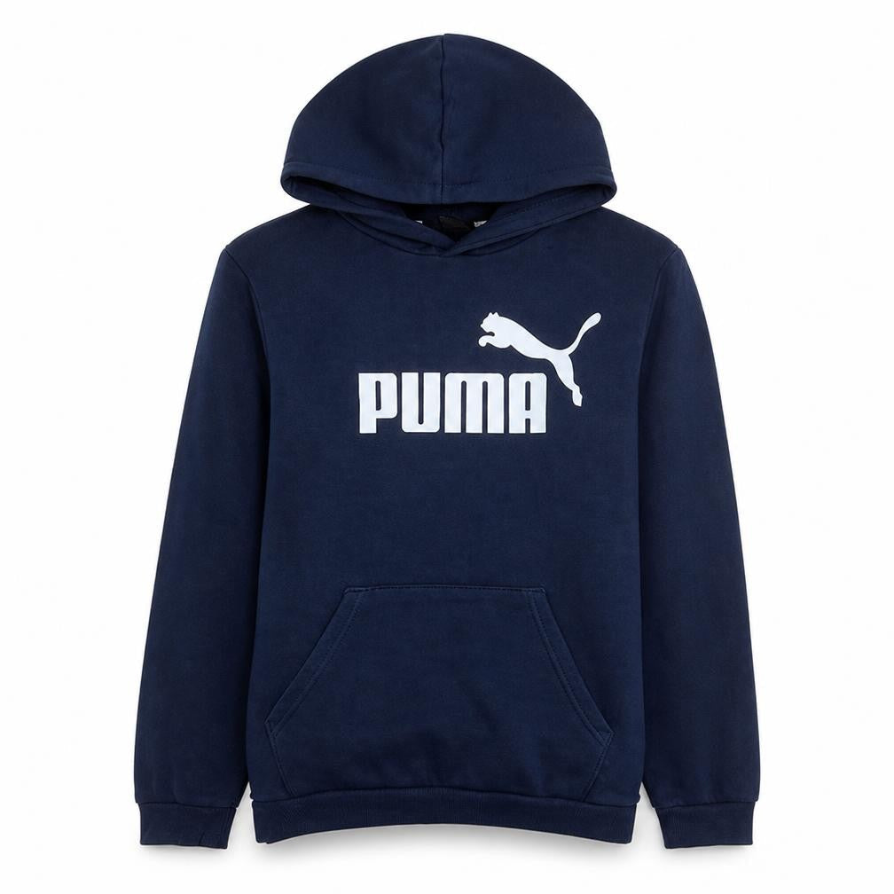 Puma Boys Navy Blue Pullover Hoodie 15-16 Years Regular Fit Cotton Blend