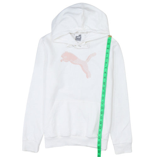 Puma Women's White Hooded Pullover Sweatshirt Size S