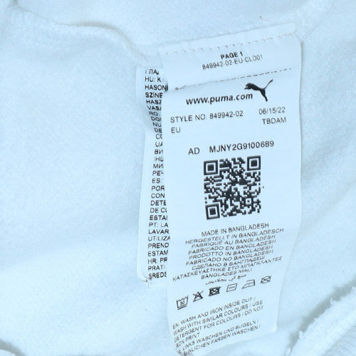Puma Women's White Hooded Pullover Sweatshirt Size S