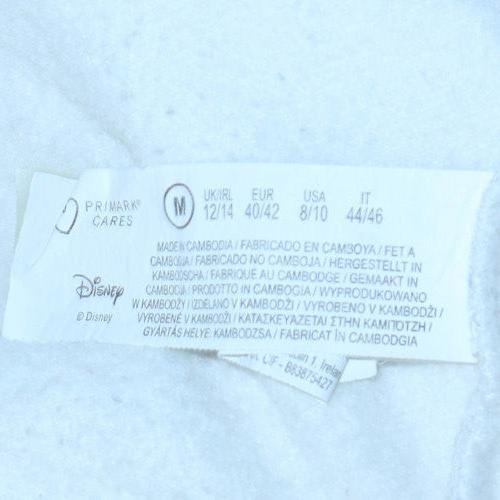 Disney White Women's Hoodie Stitch Print Size 12/14 Pullover