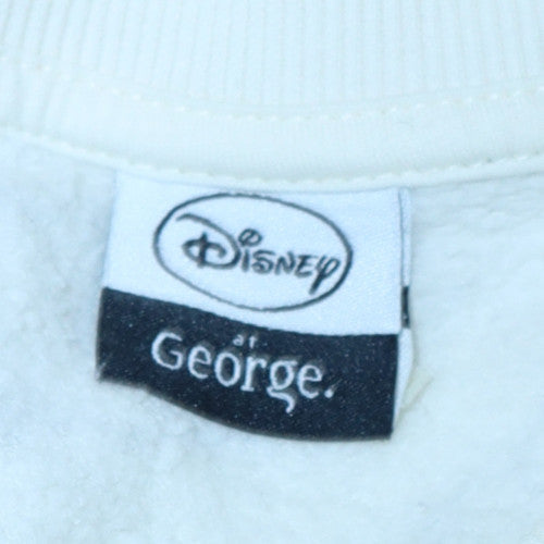 Disney at George Women's White Thumper Print Sweatshirt L