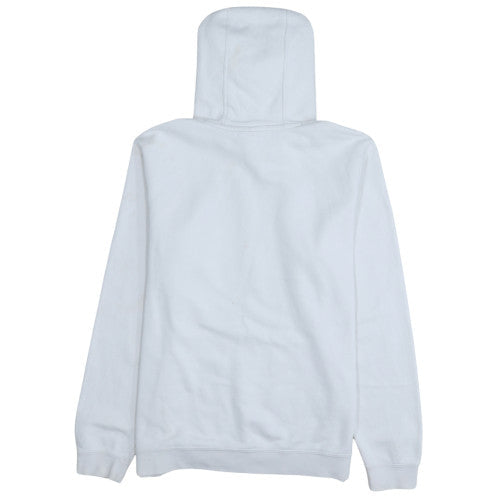 Nike Mens White Pullover Hoodie L Regular Fit Fleece Sweatshirt