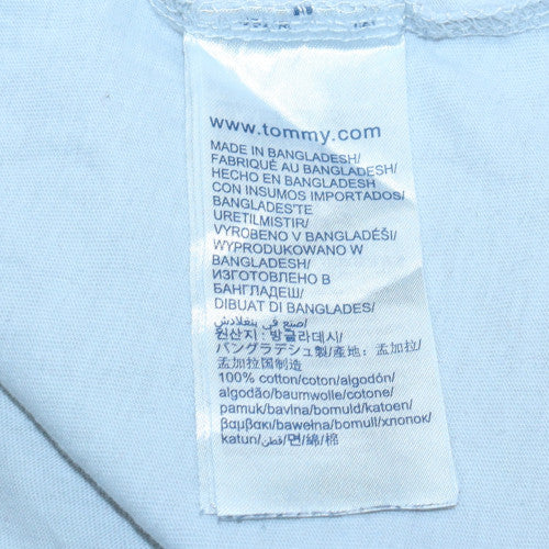 Tommy Jeans Men’s White XL Regular Fit Cotton Crew Neck T-Shirt