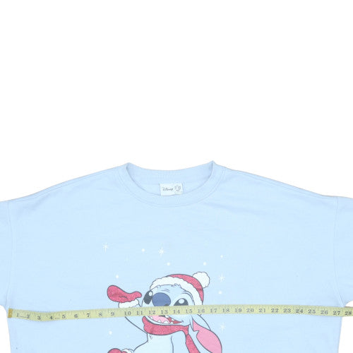 Disney Primark Women Blue Stitch XL Pullover Sweatshirt