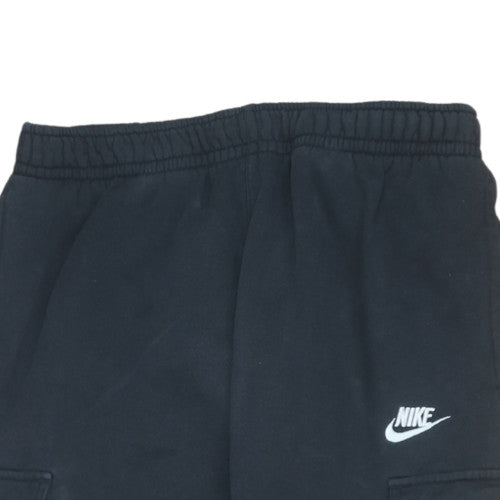 Nike Men’s Black Cargo Jogger Trousers Size M Fleece Sportswear