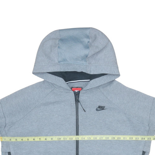 Nike Men's Grey Full Zip Hoodie XL Regular Fit Lightweight