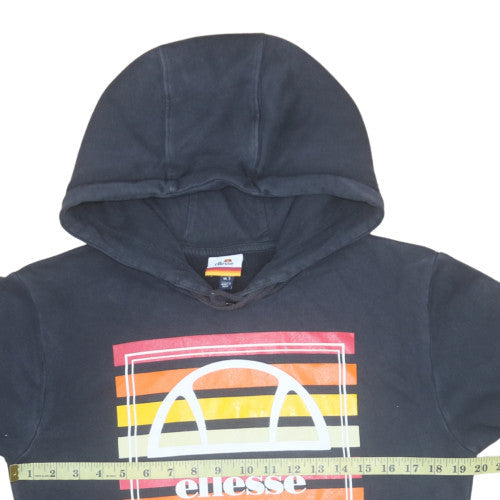 Ellesse Men's Blue Pullover Hoodie Small Retro Sportswear
