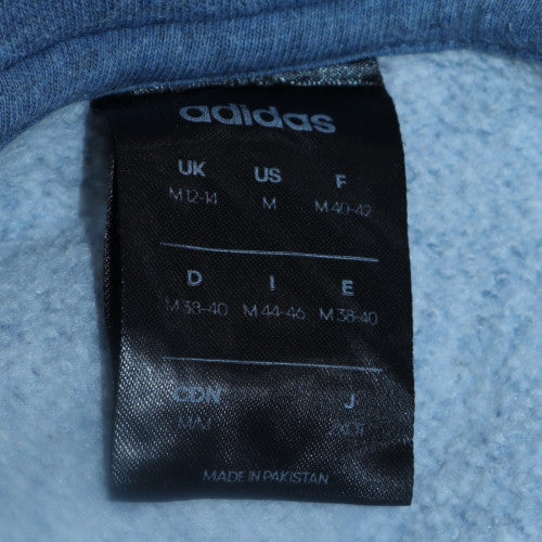 Adidas Women Blue 1/4 Zip Pullover Sweatshirt M