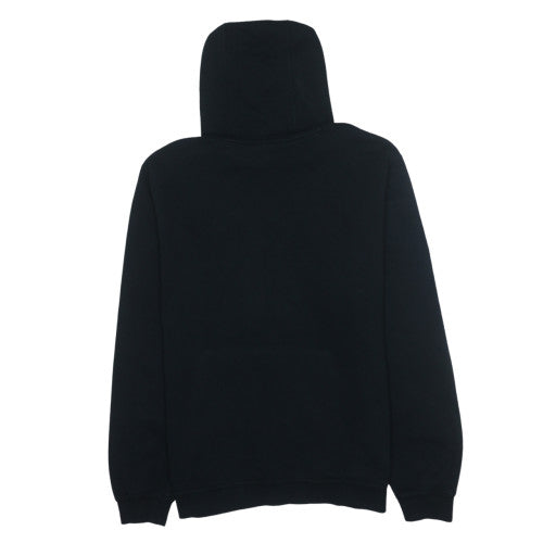 Nike Men's Black Pullover Hoodie L Fleece Logo Sweatshirt