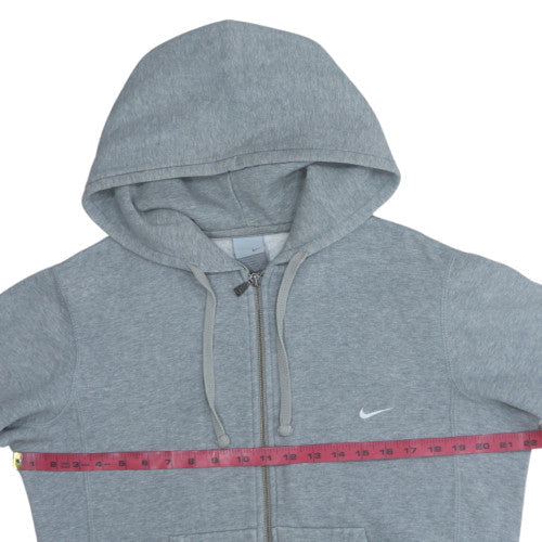 Nike Men's Grey Full Zip Hoodie Small Fleece Sweatshirt