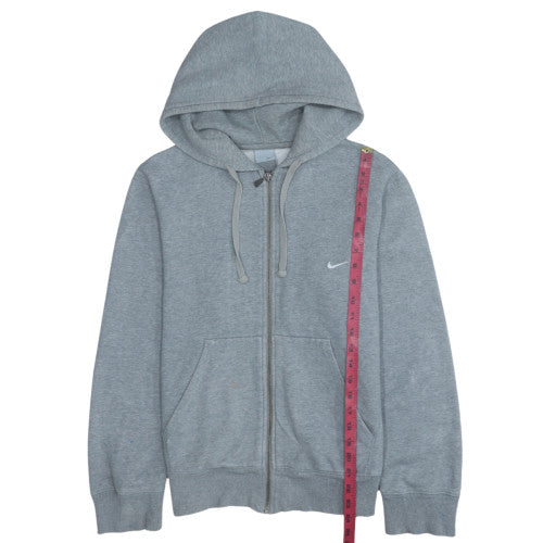 Nike Men's Grey Full Zip Hoodie Small Fleece Sweatshirt