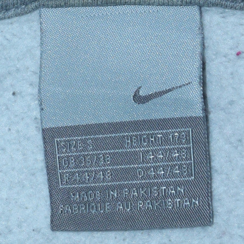 Nike Men's Grey Full Zip Hoodie Small Fleece Sweatshirt