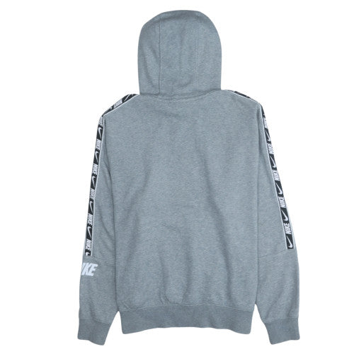 Nike Men's Grey Pullover Hoodie M Regular Fit Fleece Sweatshirt