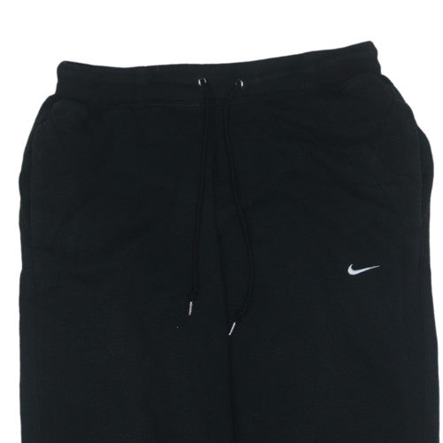 Nike Men's Black Fleece Sweatpants M Regular Fit Drawstring Joggers