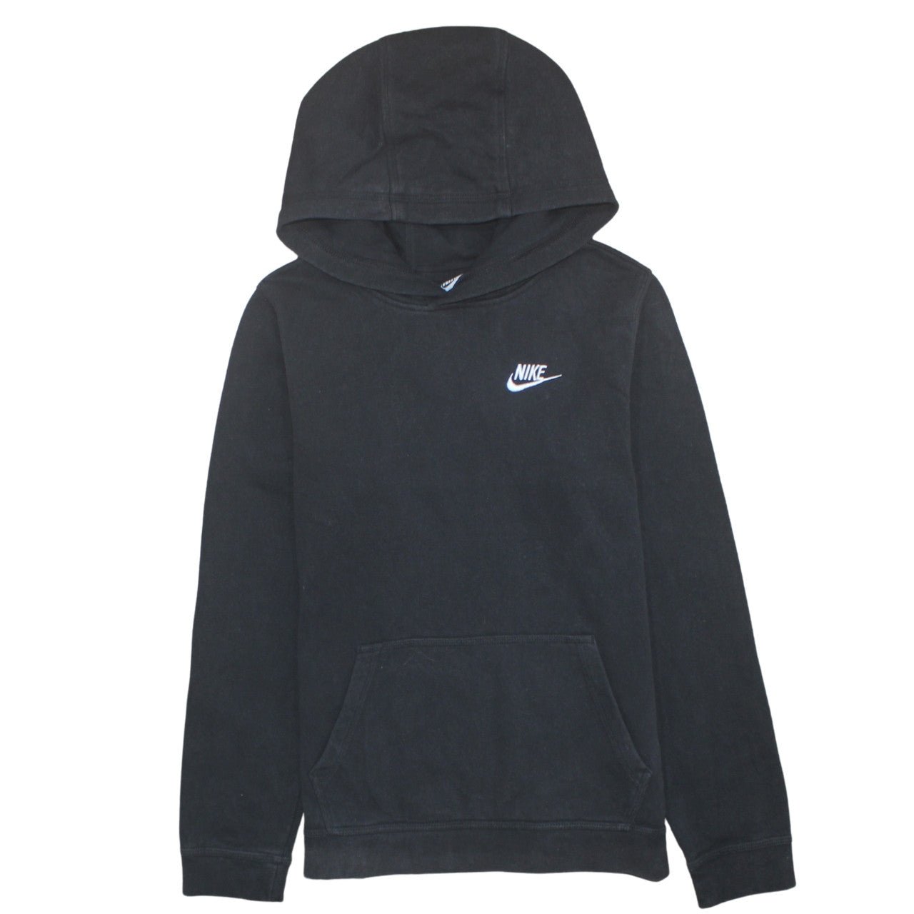 Nike Boys Black XL Pullover Hoodie Long Sleeve Comfortable Cotton Blend