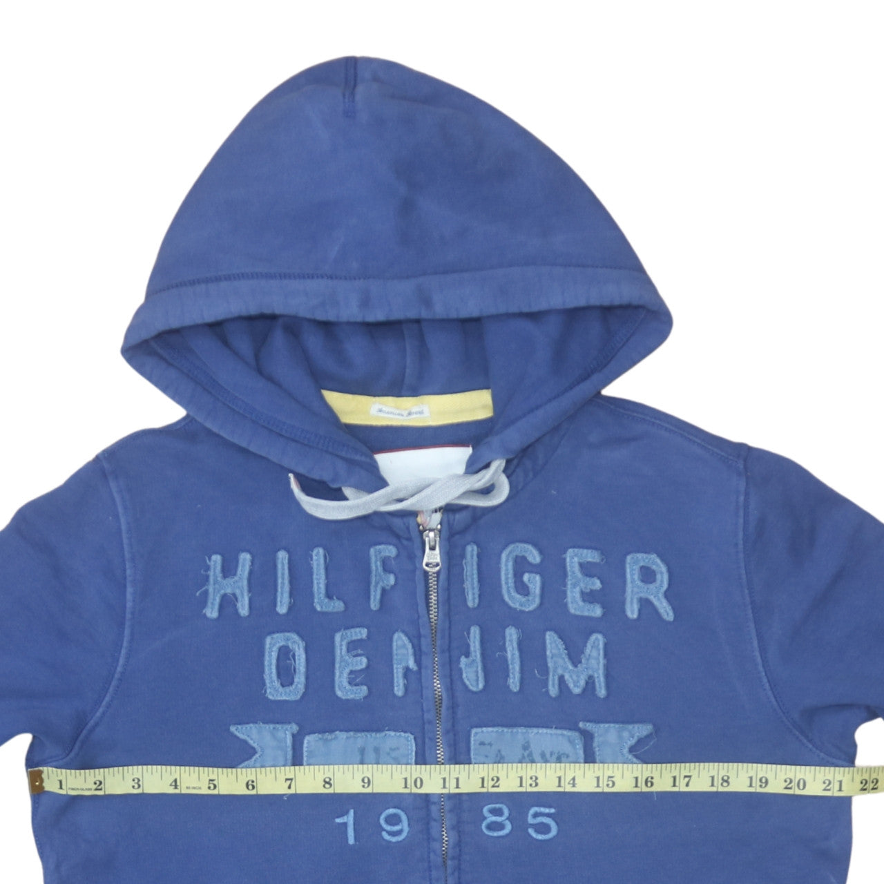 Hilfiger Denim Men's Blue Full Zip Hoodie Size M