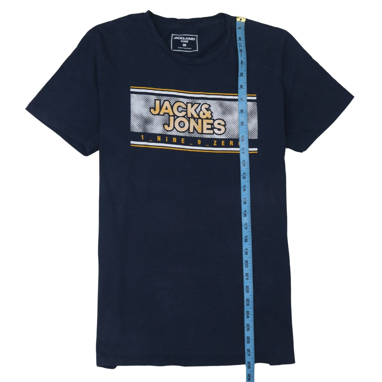 Jack & Jones Men’s Blue Graphic Print Crew Neck T-Shirt L