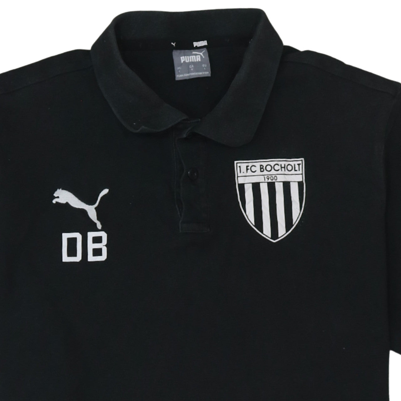 Puma Men’s Black 1.FC Bocholt Polo Shirt Size L Casual Sportswear