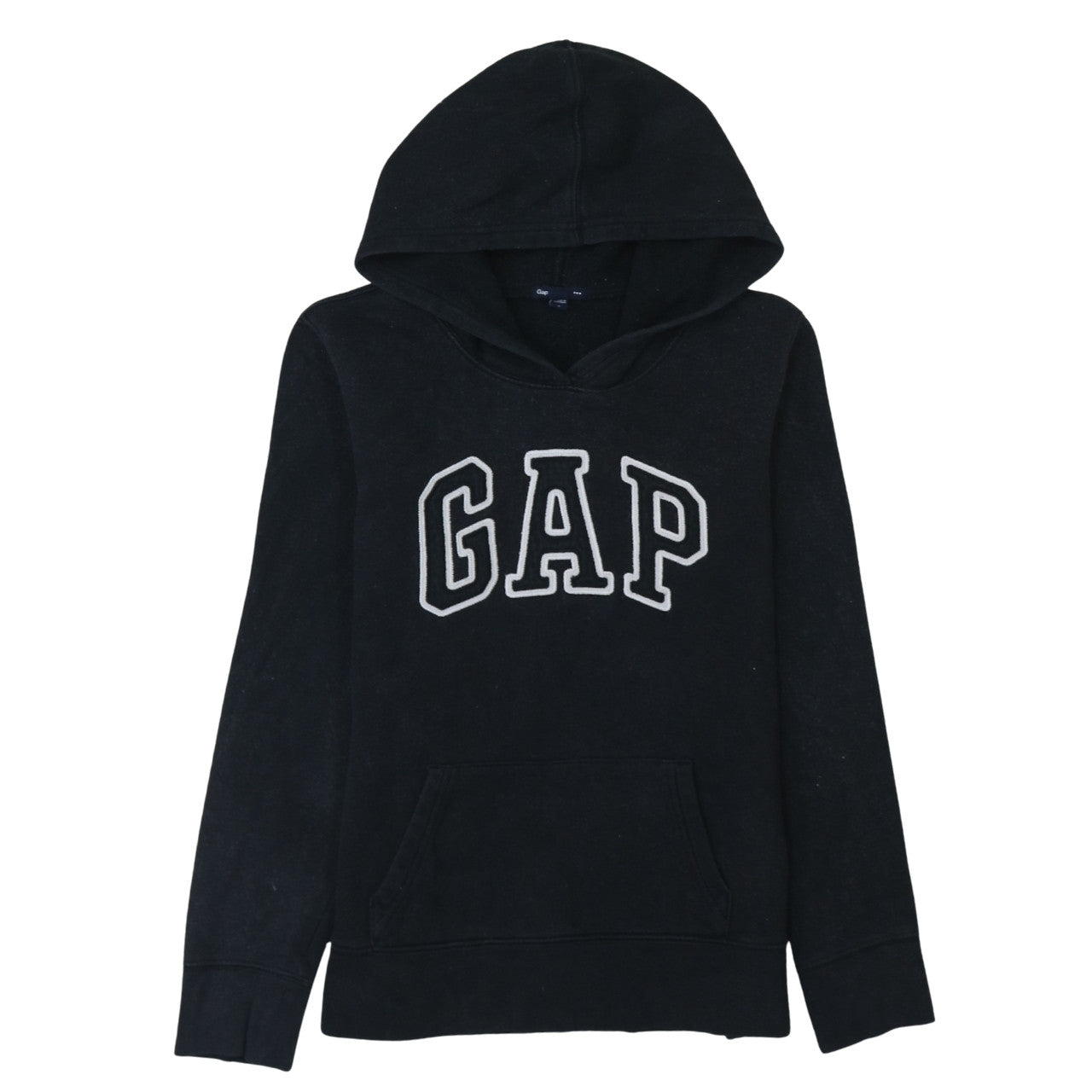 GAP Womens Black Pullover Hoodie Size M Cotton Blend Casual