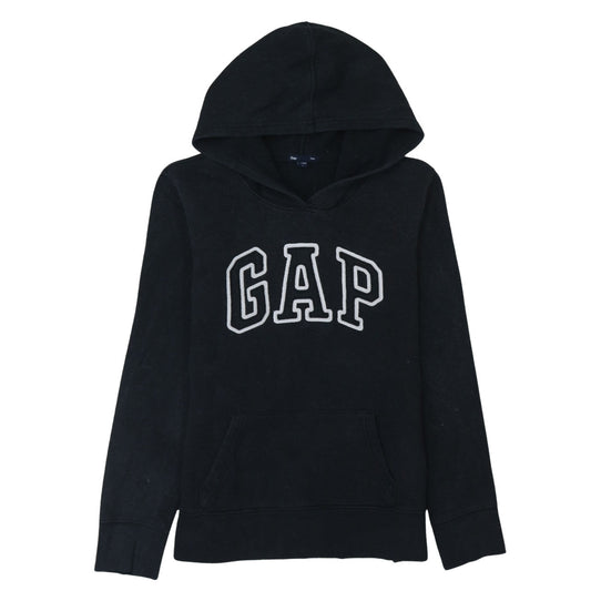 GAP Womens Black Pullover Hoodie Size M Cotton Blend Casual