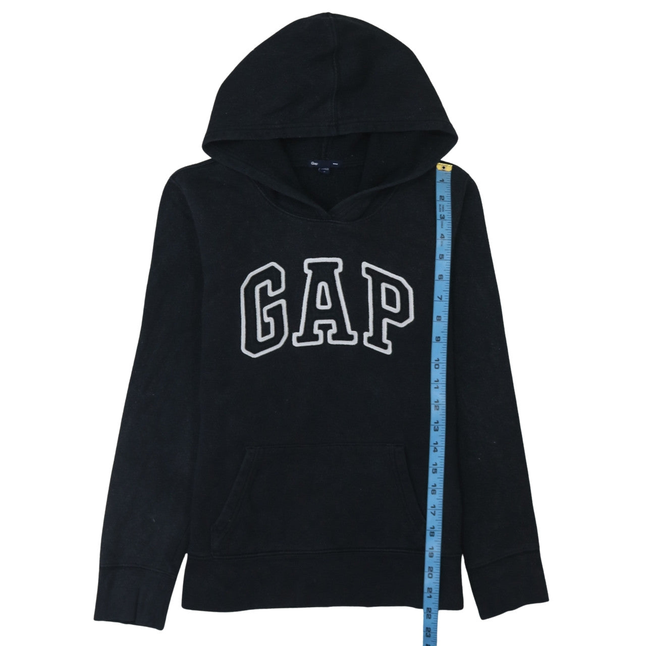 GAP Womens Black Pullover Hoodie Size M Cotton Blend Casual