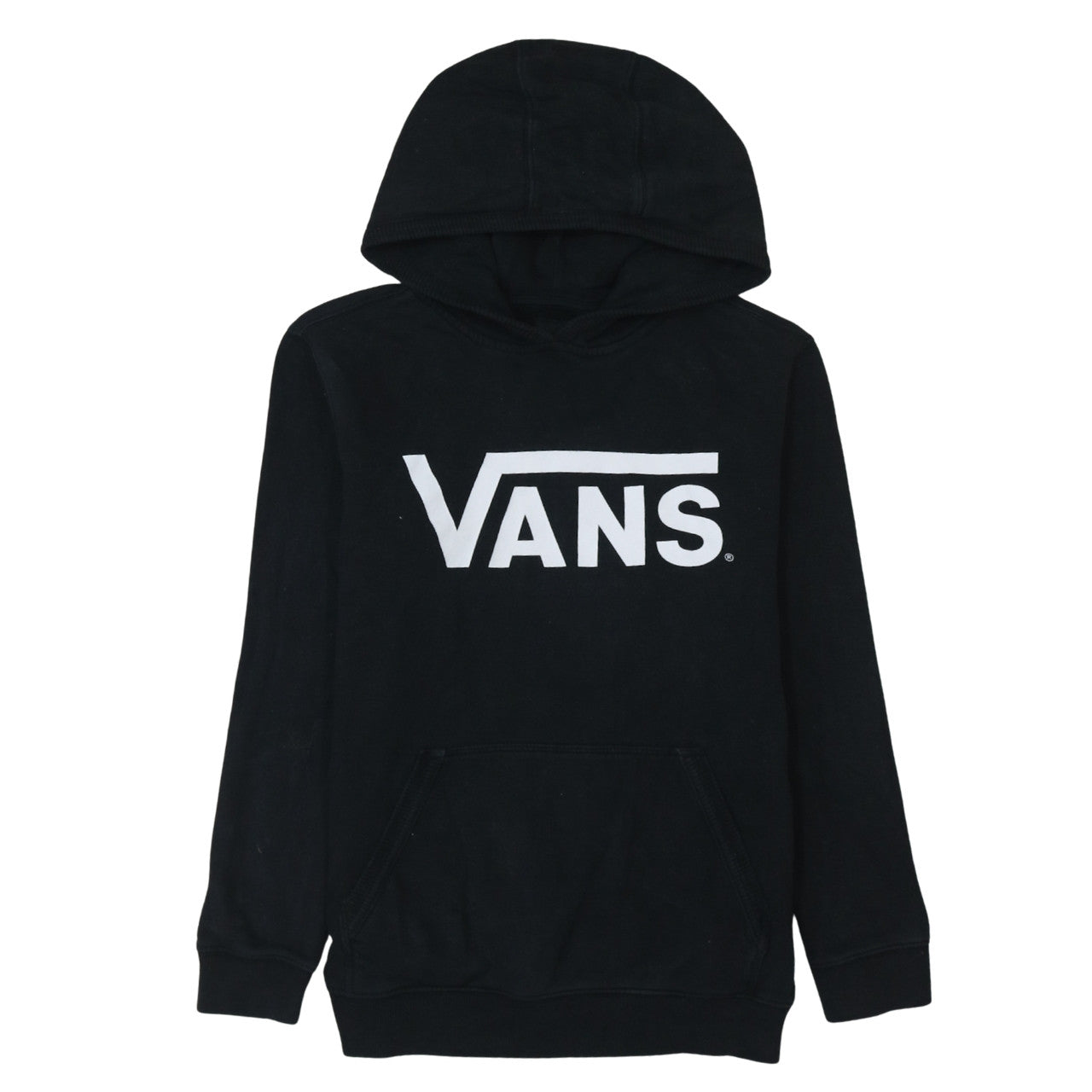Vans Boys Black Pullover Hoodie L Logo Skateboarding Fleece Sweatshirt