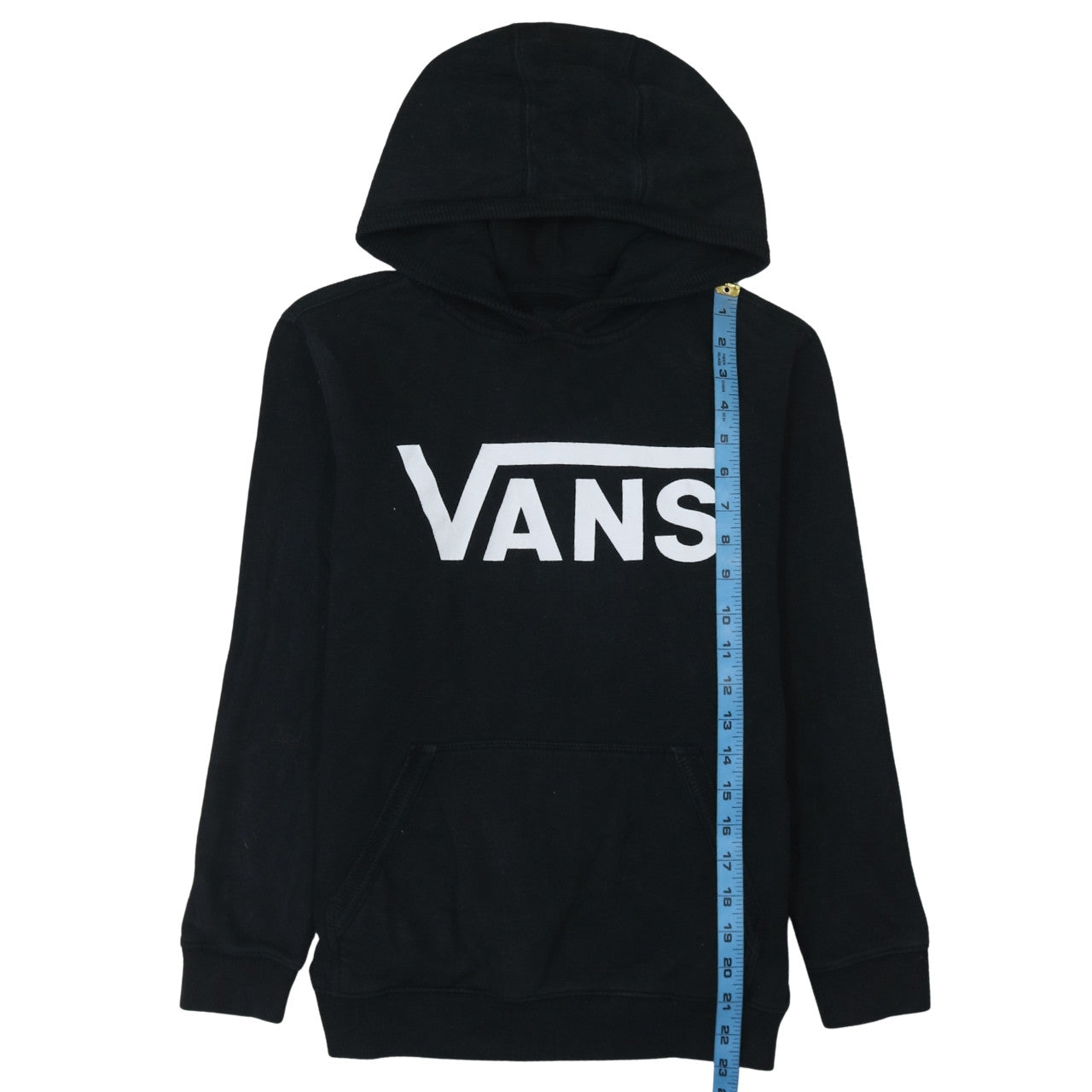 Vans Boys Black Pullover Hoodie L Logo Skateboarding Fleece Sweatshirt