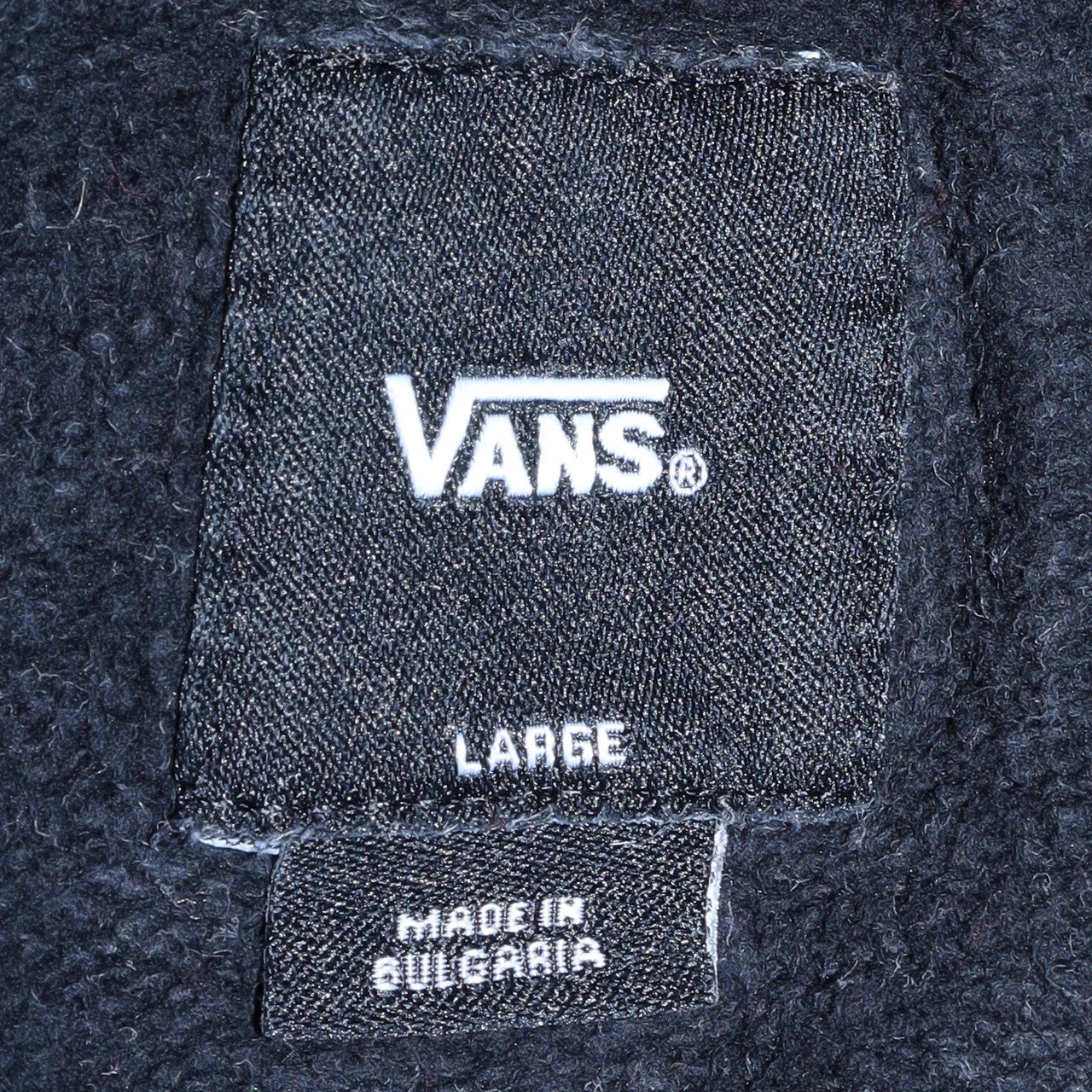 Vans Boys Black Pullover Hoodie L Logo Skateboarding Fleece Sweatshirt