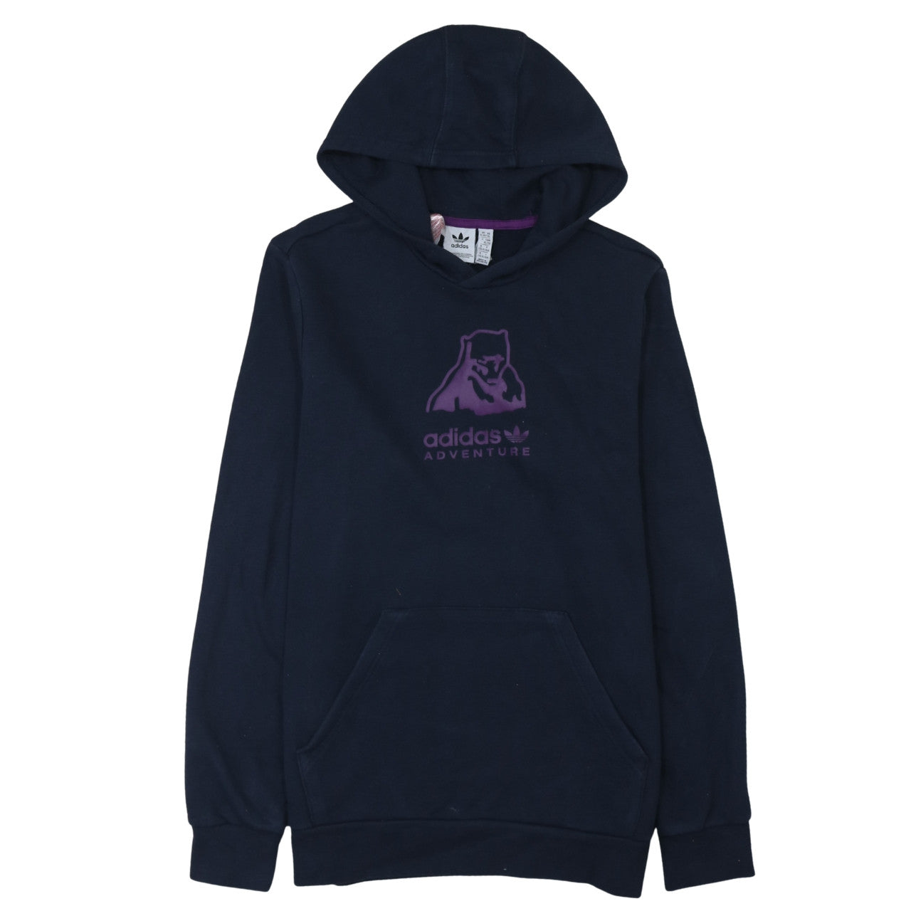 Adidas Boys Navy Adventure Pullover Hooded Sweatshirt XL 15-16 Years