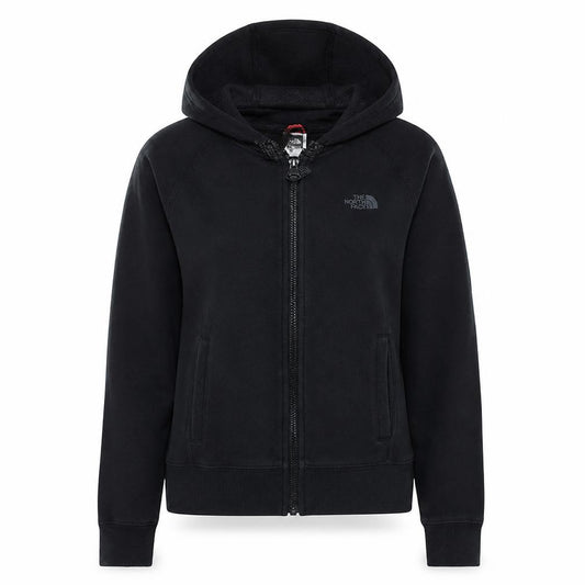 The North Face Women's Black Full Zip Hoodie Size S Cotton Casual