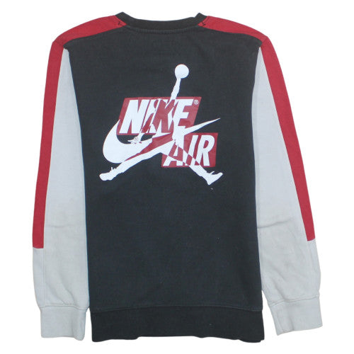 Nike Air Jordan Boys Black Colourblock Sweatshirt XL 13-15 Years