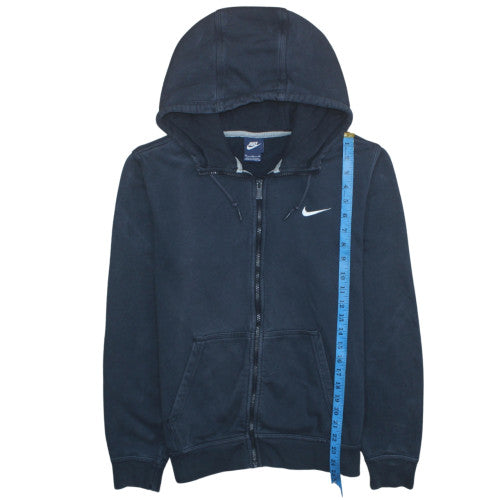 Nike Men Blue Full Zip Fleece Hoodie M Regular Fit Sports Style