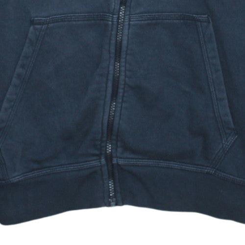Nike Men Blue Full Zip Fleece Hoodie M Regular Fit Sports Style