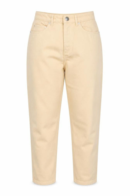 ASOS Women Beige Mom Jeans Size 10 Regular High Waist Denim