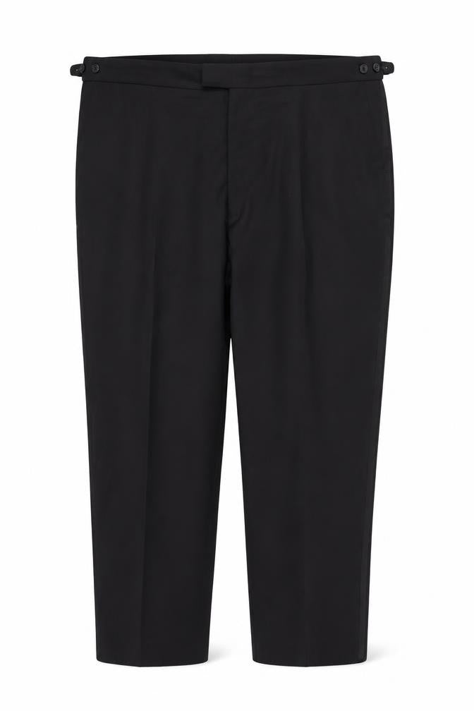 Karl Jackson Men's Black Regular Fit 48in Waist Dress Trousers