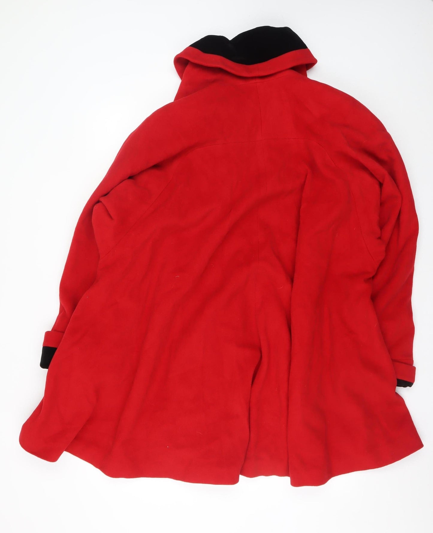 Private Line Women's Red Wool Cashmere Mid-Length Coat UK 10
