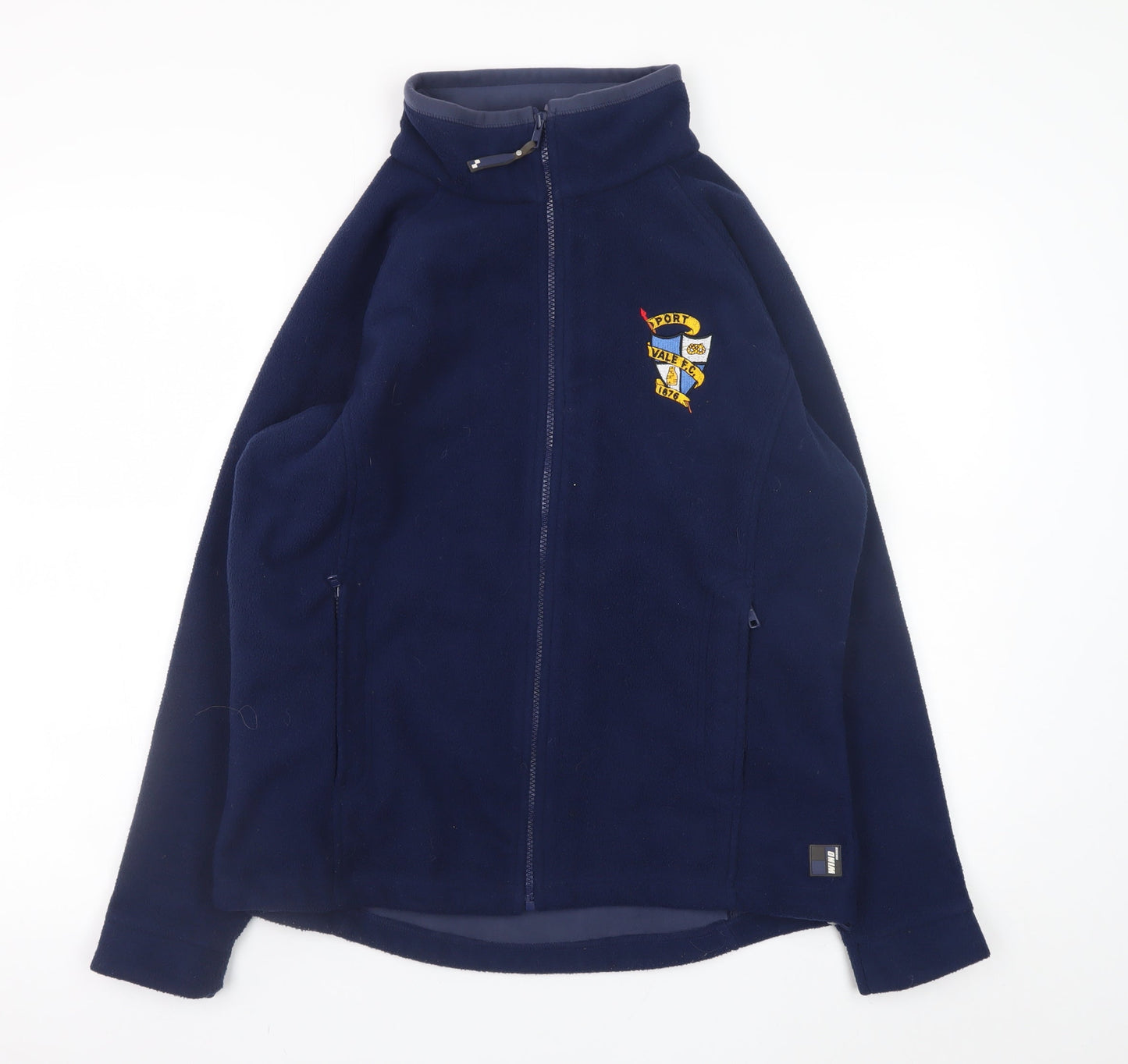 Premier Men's Blue Full Zip Fleece Sweatshirt Size M