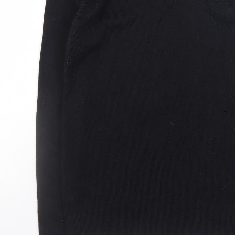 Additional view of Stone UK Men’s Black High Neck Zip jumper XL