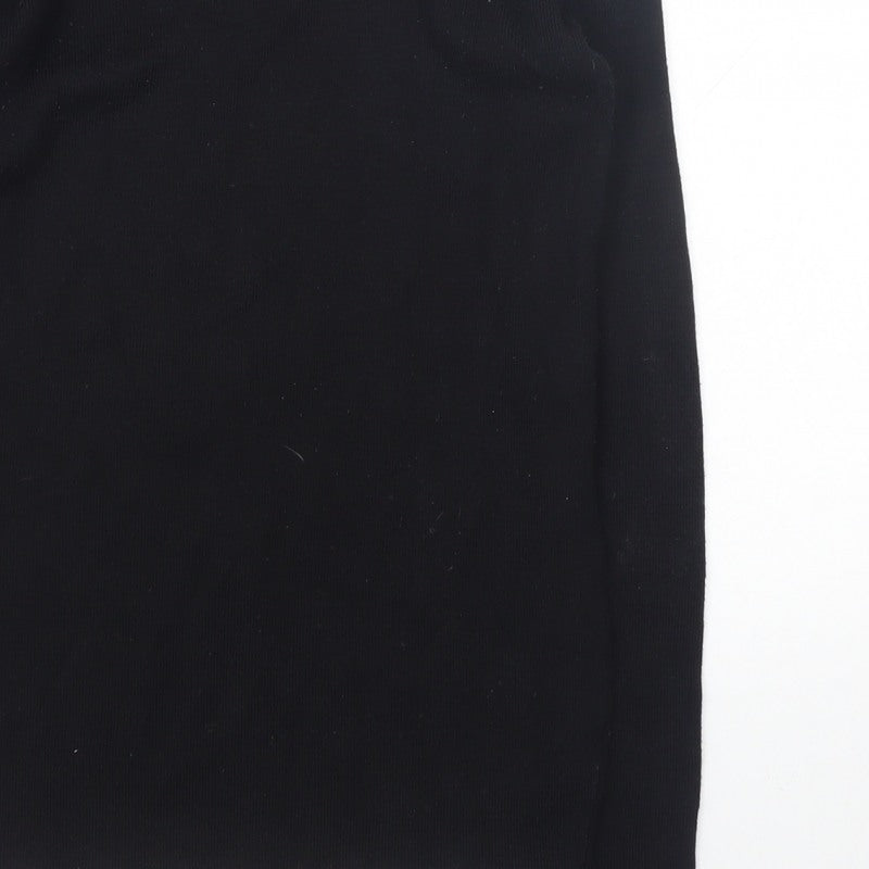 Additional view of Stone UK Men’s Black High Neck Zip jumper XL