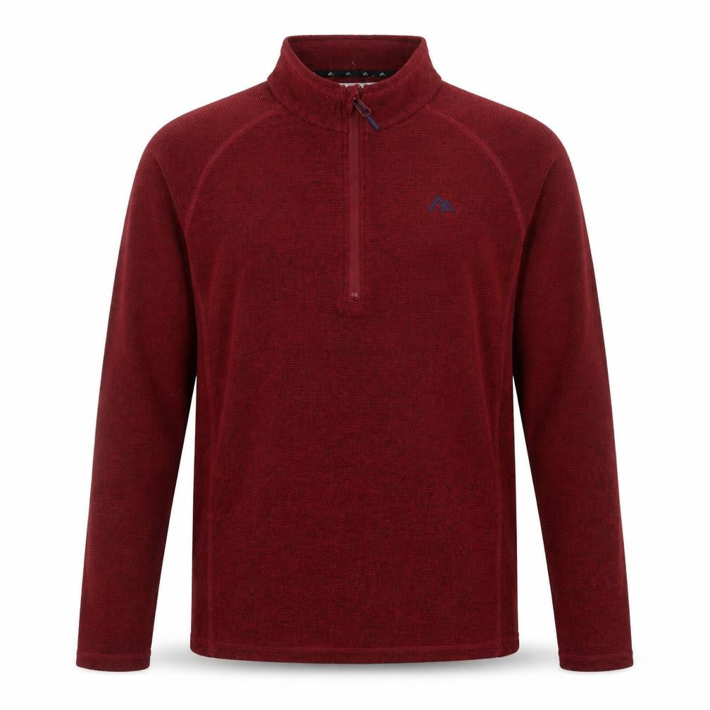 Next Men's Red 1/2 Zip Fleece Sweatshirt M Regular Fit